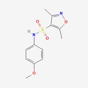 molecular formula C12H14N2O4S B5126727 N-(4-methoxyphenyl)-3,5-dimethyl-4-isoxazolesulfonamide 