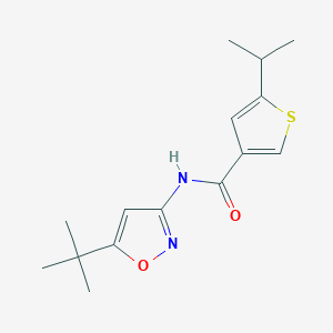 molecular formula C15H20N2O2S B5126728 N-(5-tert-butyl-3-isoxazolyl)-5-isopropyl-3-thiophenecarboxamide 