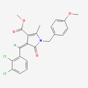 molecular formula C22H19Cl2NO4 B5126729 methyl 4-(2,3-dichlorobenzylidene)-1-(4-methoxybenzyl)-2-methyl-5-oxo-4,5-dihydro-1H-pyrrole-3-carboxylate 