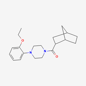 molecular formula C20H28N2O2 B5126733 1-(bicyclo[2.2.1]hept-2-ylcarbonyl)-4-(2-ethoxyphenyl)piperazine 