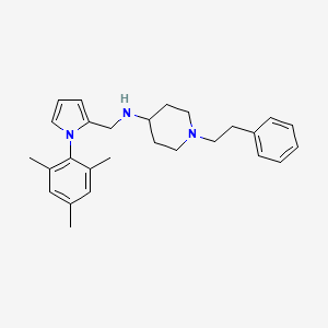 molecular formula C27H35N3 B5126761 N-[(1-mesityl-1H-pyrrol-2-yl)methyl]-1-(2-phenylethyl)-4-piperidinamine 