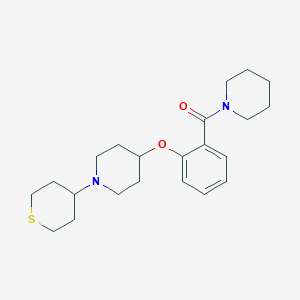 4-[2-(1-piperidinylcarbonyl)phenoxy]-1-(tetrahydro-2H-thiopyran-4-yl)piperidine