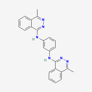 molecular formula C24H20N6 B5126859 (4-methyl-1-phthalazinyl){3-[(4-methyl-1-phthalazinyl)amino]phenyl}amine 