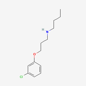 molecular formula C13H20ClNO B5126873 N-[3-(3-chlorophenoxy)propyl]-1-butanamine 
