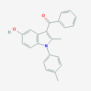 molecular formula C23H19NO2 B512689 [5-hydroxy-2-methyl-1-(4-methylphenyl)-1H-indol-3-yl](phenyl)methanone CAS No. 159112-28-4