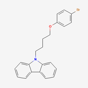 molecular formula C22H20BrNO B5126894 9-[4-(4-溴苯氧基)丁基]-9H-咔唑 