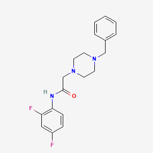molecular formula C19H21F2N3O B5126897 2-(4-benzyl-1-piperazinyl)-N-(2,4-difluorophenyl)acetamide 