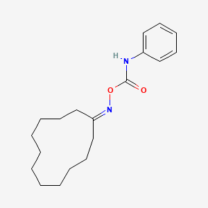 molecular formula C19H28N2O2 B5126918 cyclododecanone O-(anilinocarbonyl)oxime 