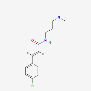3-(4-chlorophenyl)-N-[3-(dimethylamino)propyl]acrylamide