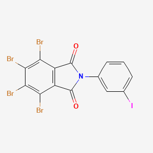molecular formula C14H4Br4INO2 B5126933 4,5,6,7-tetrabromo-2-(3-iodophenyl)-1H-isoindole-1,3(2H)-dione 