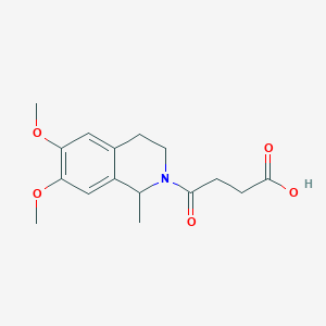 4-(6,7-dimethoxy-1-methyl-3,4-dihydro-2(1H)-isoquinolinyl)-4-oxobutanoic acid