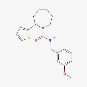 molecular formula C19H24N2O2S B5126949 N-(3-methoxybenzyl)-2-(2-thienyl)-1-azepanecarboxamide 