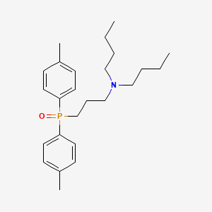 molecular formula C25H38NOP B5126960 N-{3-[bis(4-methylphenyl)phosphoryl]propyl}-N-butyl-1-butanamine 