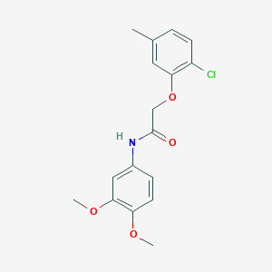 2-(2-chloro-5-methylphenoxy)-N-(3,4-dimethoxyphenyl)acetamide