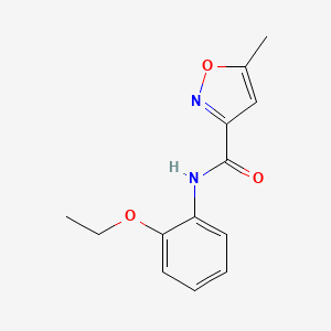 molecular formula C13H14N2O3 B5127017 N-(2-ethoxyphenyl)-5-methyl-3-isoxazolecarboxamide 