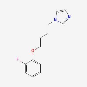molecular formula C13H15FN2O B5127020 1-[4-(2-fluorophenoxy)butyl]-1H-imidazole 