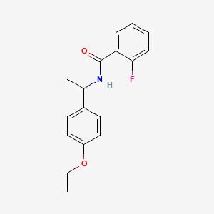 molecular formula C17H18FNO2 B5127032 N-[1-(4-ethoxyphenyl)ethyl]-2-fluorobenzamide 