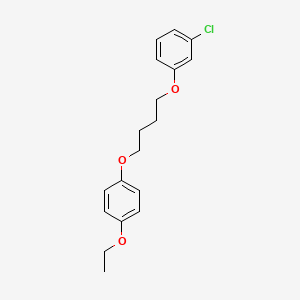 molecular formula C18H21ClO3 B5127046 1-chloro-3-[4-(4-ethoxyphenoxy)butoxy]benzene 