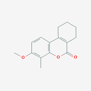 molecular formula C15H16O3 B5127146 3-methoxy-4-methyl-7,8,9,10-tetrahydro-6H-benzo[c]chromen-6-one 