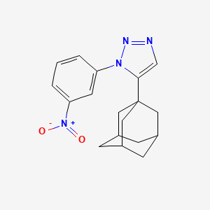 molecular formula C18H20N4O2 B5127190 5-(1-adamantyl)-1-(3-nitrophenyl)-1H-1,2,3-triazole 