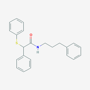 2-phenyl-N-(3-phenylpropyl)-2-(phenylthio)acetamide