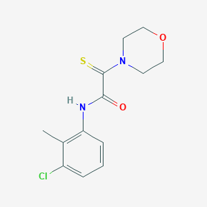 molecular formula C13H15ClN2O2S B5127204 N-(3-chloro-2-methylphenyl)-2-(4-morpholinyl)-2-thioxoacetamide 