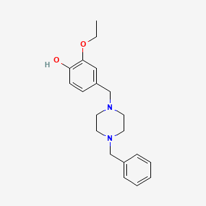 molecular formula C20H26N2O2 B5127258 4-[(4-benzyl-1-piperazinyl)methyl]-2-ethoxyphenol 