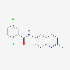 molecular formula C17H12Cl2N2O B5127271 2,5-dichloro-N-(2-methyl-6-quinolinyl)benzamide 