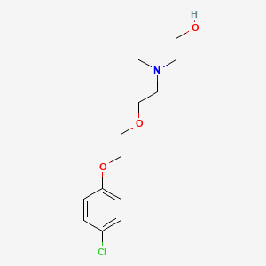 molecular formula C13H20ClNO3 B5127275 2-[{2-[2-(4-chlorophenoxy)ethoxy]ethyl}(methyl)amino]ethanol 