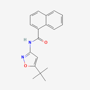 molecular formula C18H18N2O2 B5127319 N-(5-tert-butyl-3-isoxazolyl)-1-naphthamide 