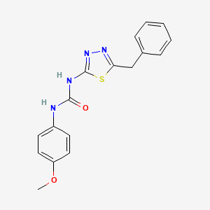 molecular formula C17H16N4O2S B5127443 N-(5-benzyl-1,3,4-thiadiazol-2-yl)-N'-(4-methoxyphenyl)urea 