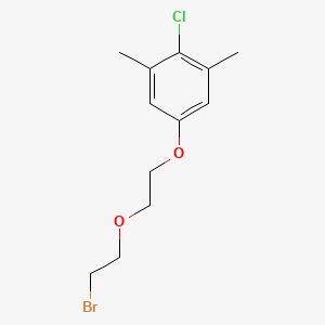 molecular formula C12H16BrClO2 B5127450 5-[2-(2-bromoethoxy)ethoxy]-2-chloro-1,3-dimethylbenzene 