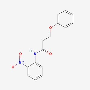 molecular formula C15H14N2O4 B5127466 N-(2-nitrophenyl)-3-phenoxypropanamide 