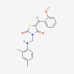 3-{[(2,4-dimethylphenyl)amino]methyl}-5-(2-methoxybenzylidene)-1,3-thiazolidine-2,4-dione