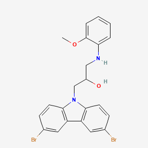 1-(3,6-dibromo-9H-carbazol-9-yl)-3-[(2-methoxyphenyl)amino]-2-propanol