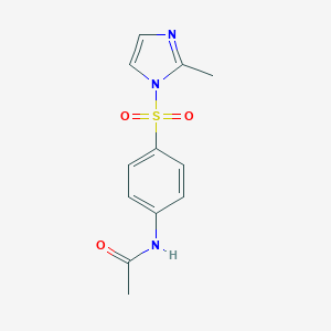 molecular formula C12H13N3O3S B512761 N-{4-[(2-methyl-1H-imidazol-1-yl)sulfonyl]phenyl}acetamide CAS No. 669741-45-1