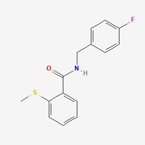 N-(4-fluorobenzyl)-2-(methylthio)benzamide