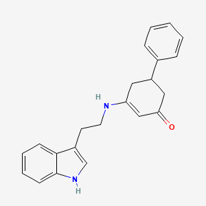 molecular formula C22H22N2O B5127623 3-{[2-(1H-indol-3-yl)ethyl]amino}-5-phenyl-2-cyclohexen-1-one 