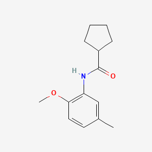 molecular formula C14H19NO2 B5127678 N-(2-methoxy-5-methylphenyl)cyclopentanecarboxamide 