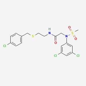 N~1~-{2-[(4-chlorobenzyl)thio]ethyl}-N~2~-(3,5-dichlorophenyl)-N~2~-(methylsulfonyl)glycinamide