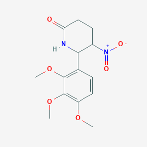 5-nitro-6-(2,3,4-trimethoxyphenyl)-2-piperidinone