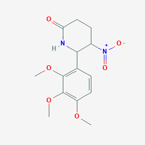 5-Nitro-6-(2,3,4-trimethoxyphenyl)piperidin-2-one