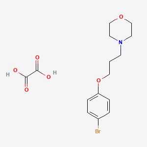 molecular formula C15H20BrNO6 B5127718 4-[3-(4-bromophenoxy)propyl]morpholine oxalate 