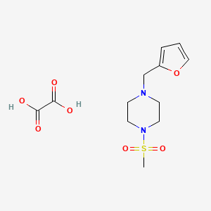 molecular formula C12H18N2O7S B5127730 1-(2-furylmethyl)-4-(methylsulfonyl)piperazine oxalate 
