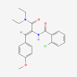 2-chloro-N-[1-[(diethylamino)carbonyl]-2-(4-methoxyphenyl)vinyl]benzamide