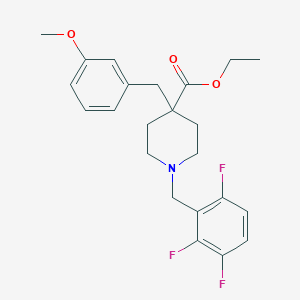 ethyl 4-(3-methoxybenzyl)-1-(2,3,6-trifluorobenzyl)-4-piperidinecarboxylate