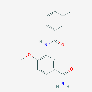 molecular formula C16H16N2O3 B5127798 4-methoxy-3-[(3-methylbenzoyl)amino]benzamide 
