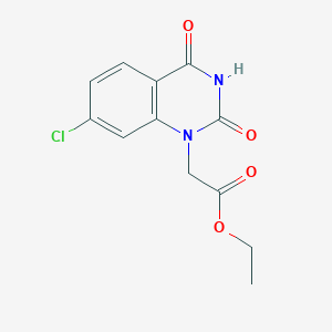 B051278 Ethyl 2-(7-chloro-2,4-dioxoquinazolin-1-yl)acetate CAS No. 112733-45-6