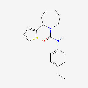 N-(4-Ethylphenyl)-2-(thiophen-2-YL)azepane-1-carboxamide