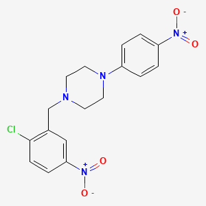 1-(2-chloro-5-nitrobenzyl)-4-(4-nitrophenyl)piperazine